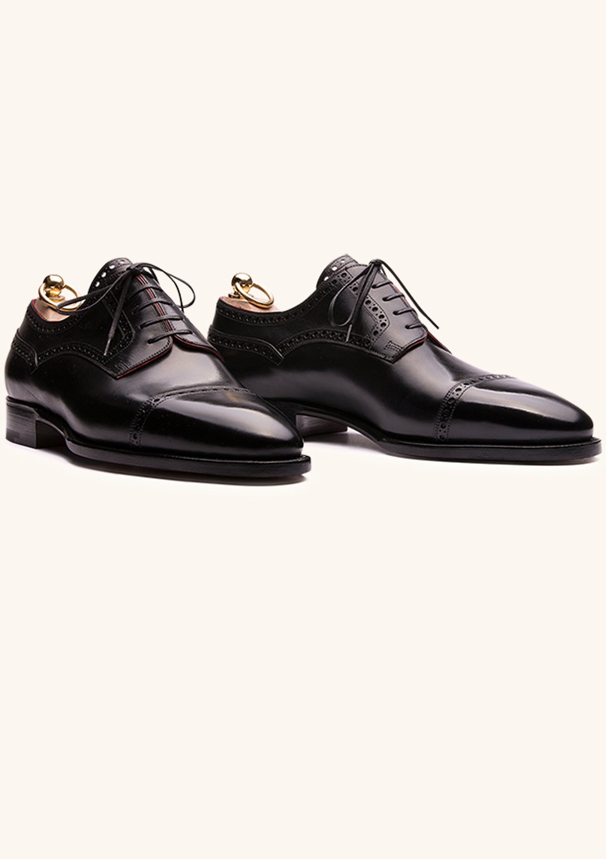 Black Five Eyelet Derbies