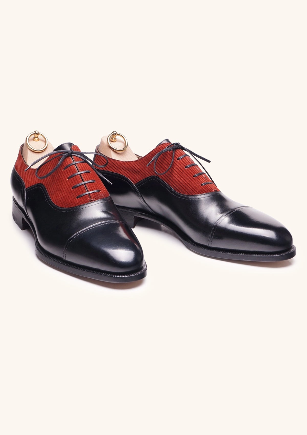 Black and Red Balmoral Oxford