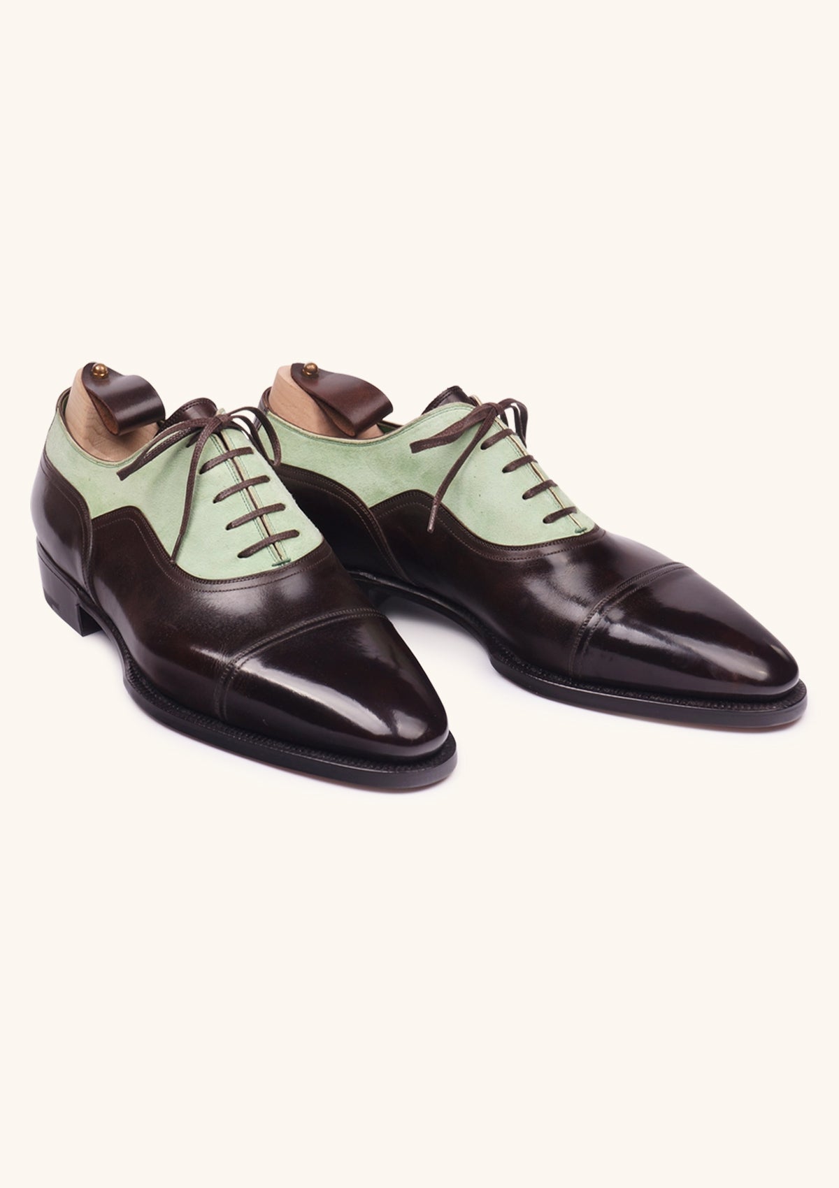 Brown & Pistacchio Balmoral Oxfords