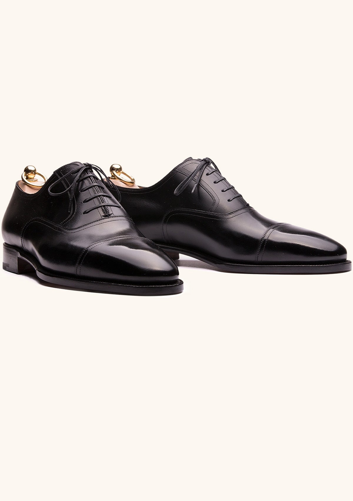Black Cap Toe Oxfords