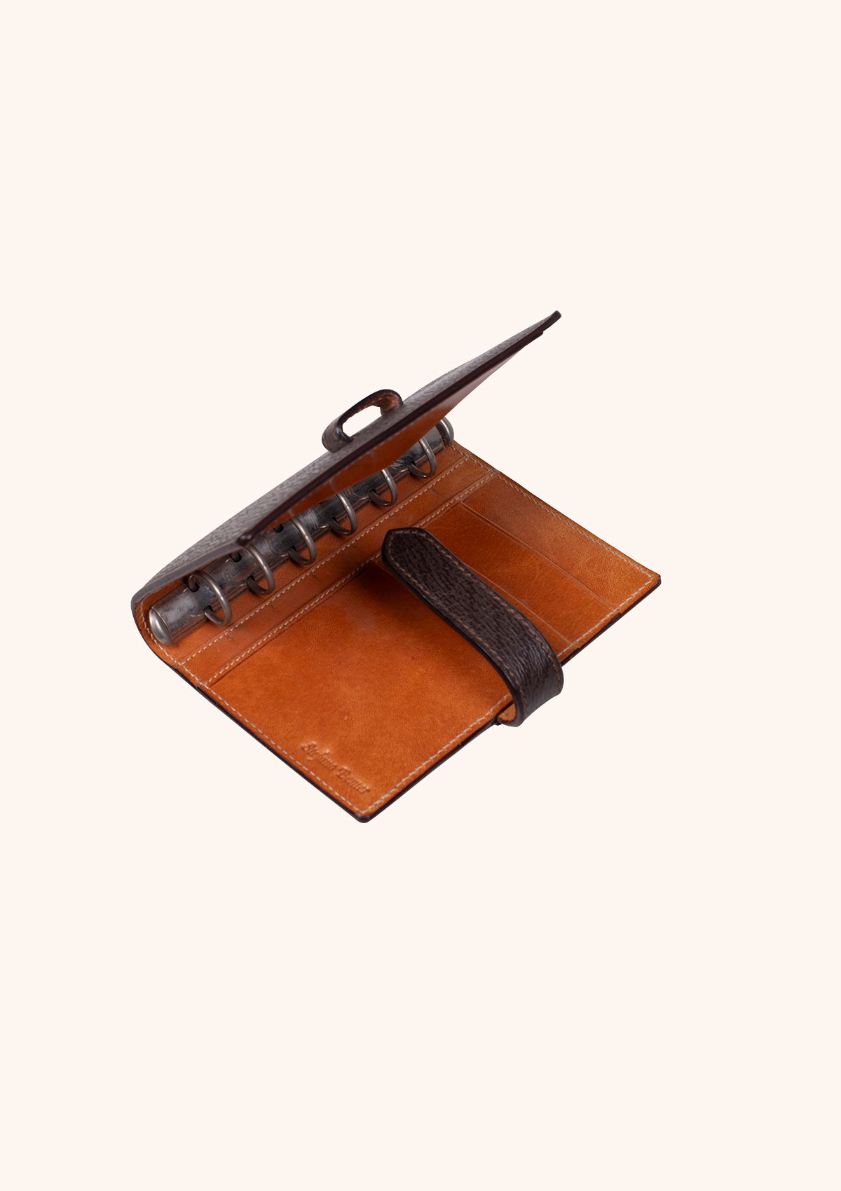 Stefano Bemer Shark Leather 6-Ring Planner Cover