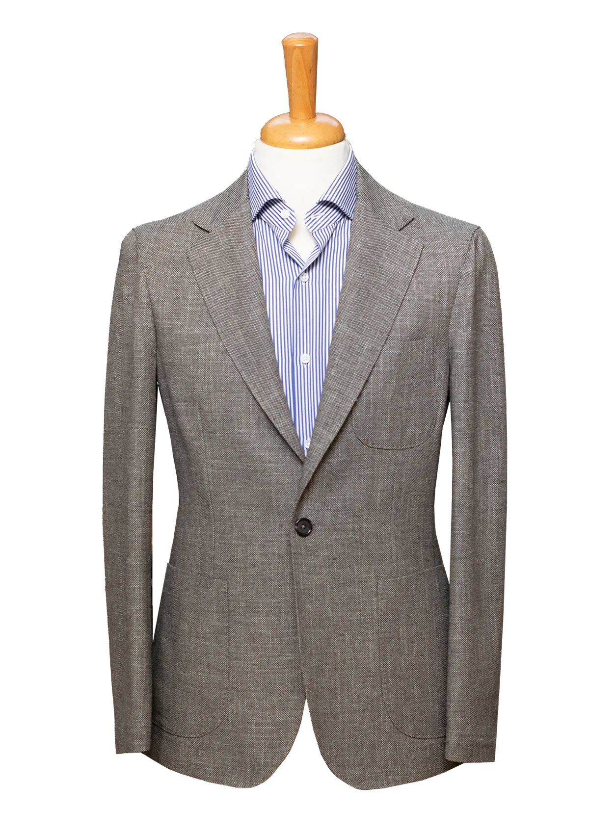 Grey Textured Overshirt Jacket