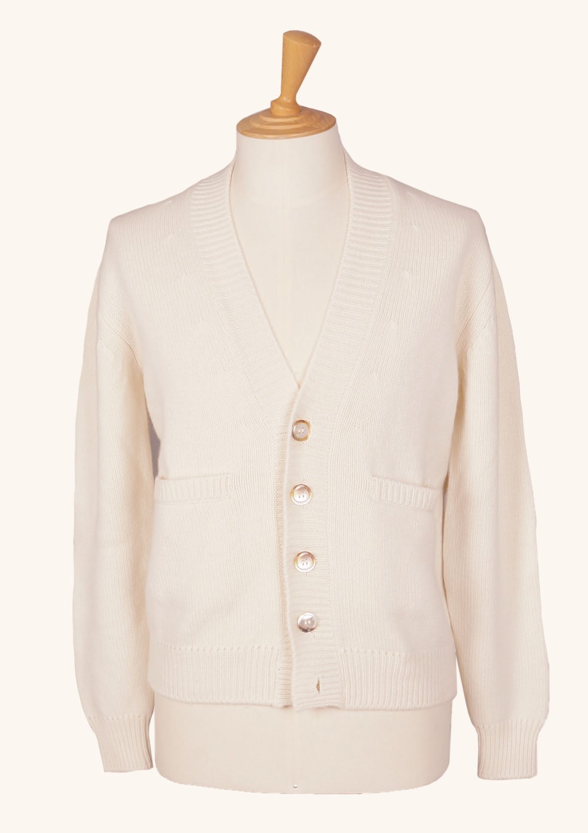 Cream Cashmere Cardigan