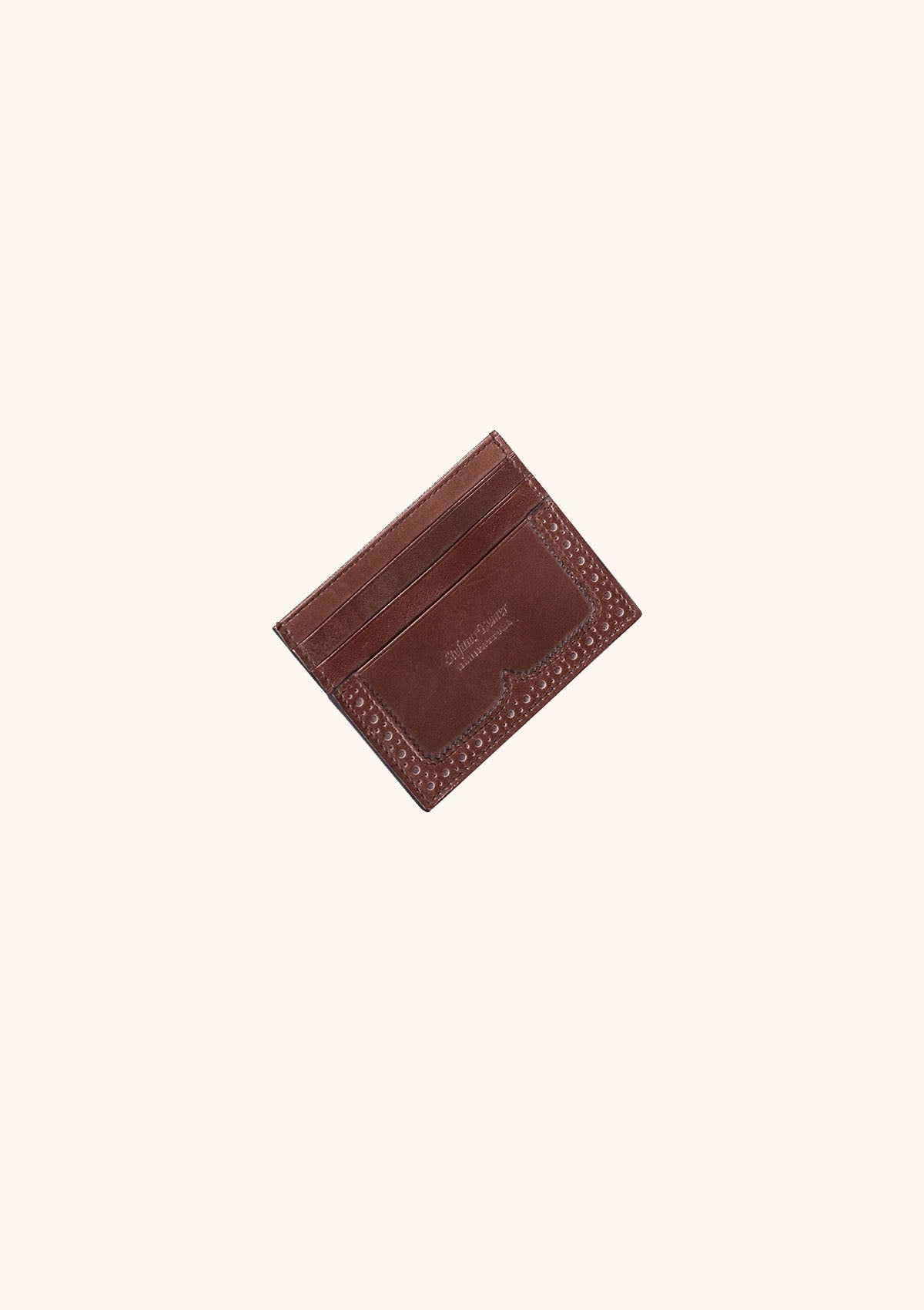 Meleze Brown Double-face Card Holder