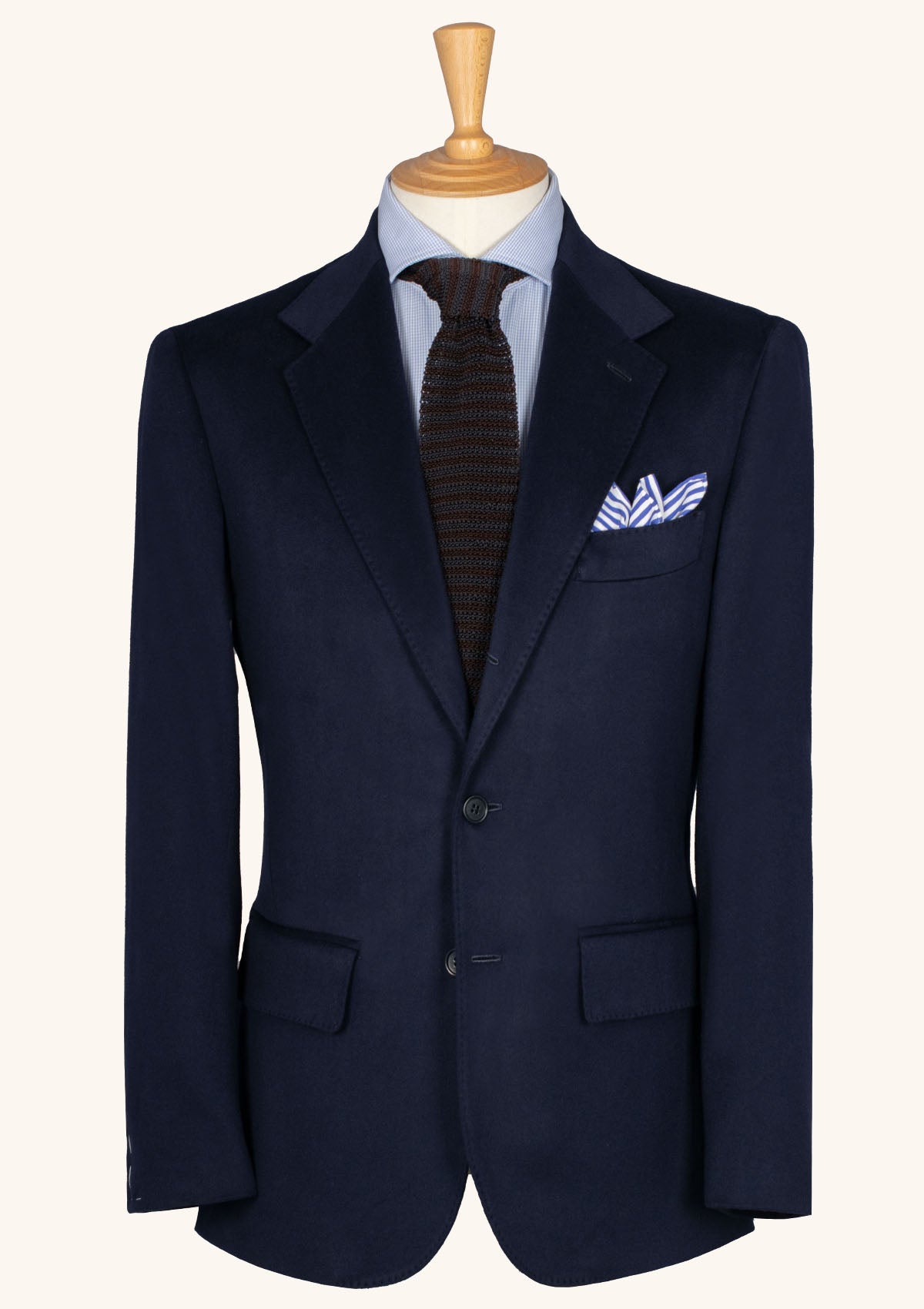 Blue Cashmere Blend Jacket