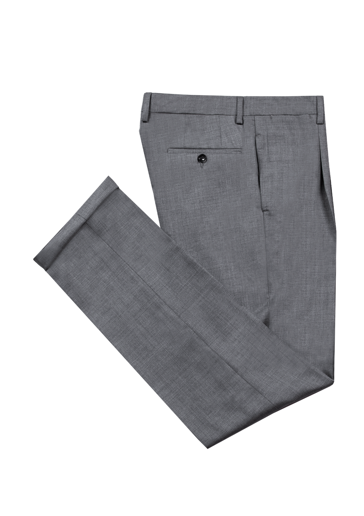 Medium Grey Wool Trousers