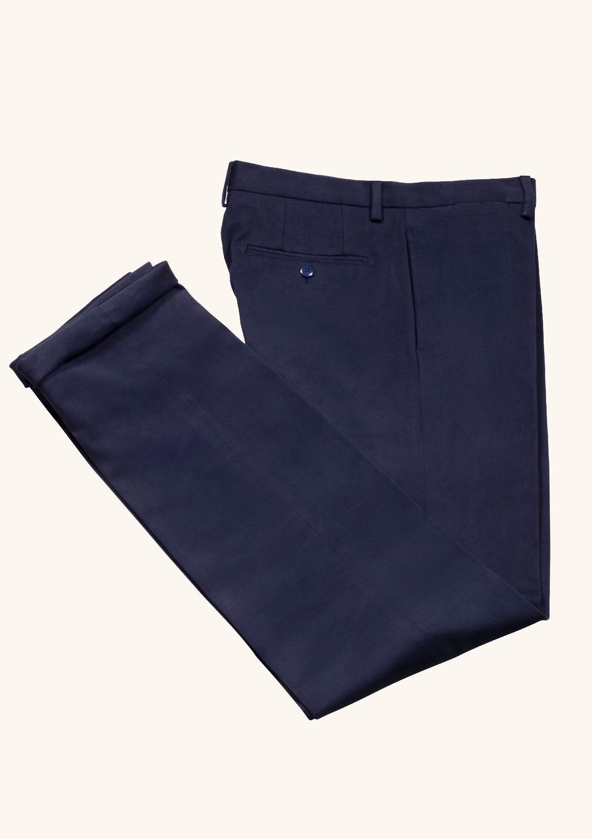 Royal Blue Fustagno Cotton Twill Trousers