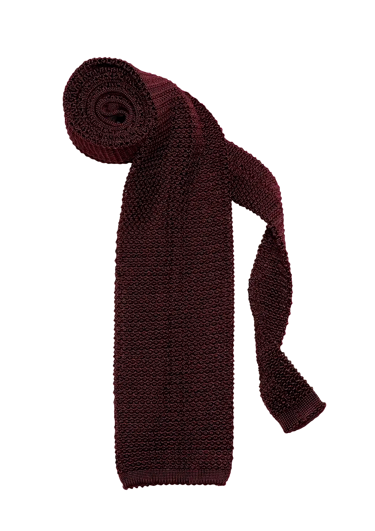 Burgundy Silk Maglia Tie