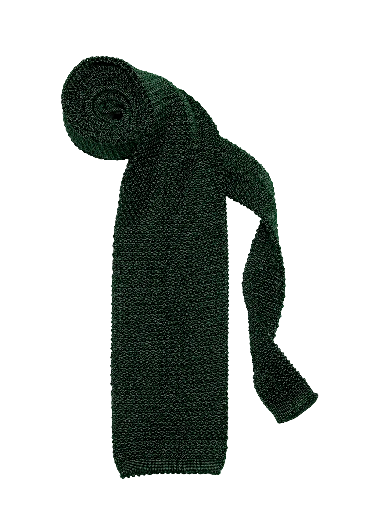 Forest Green Silk Maglia Tie