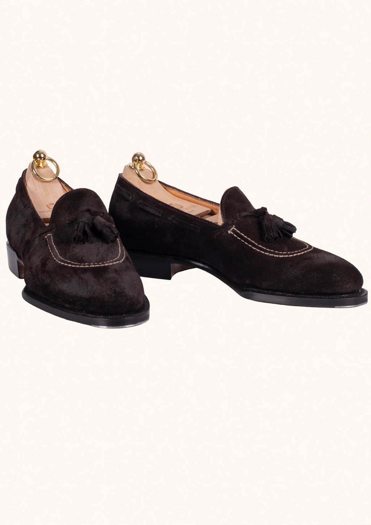 Dark Brown Suede Loafers