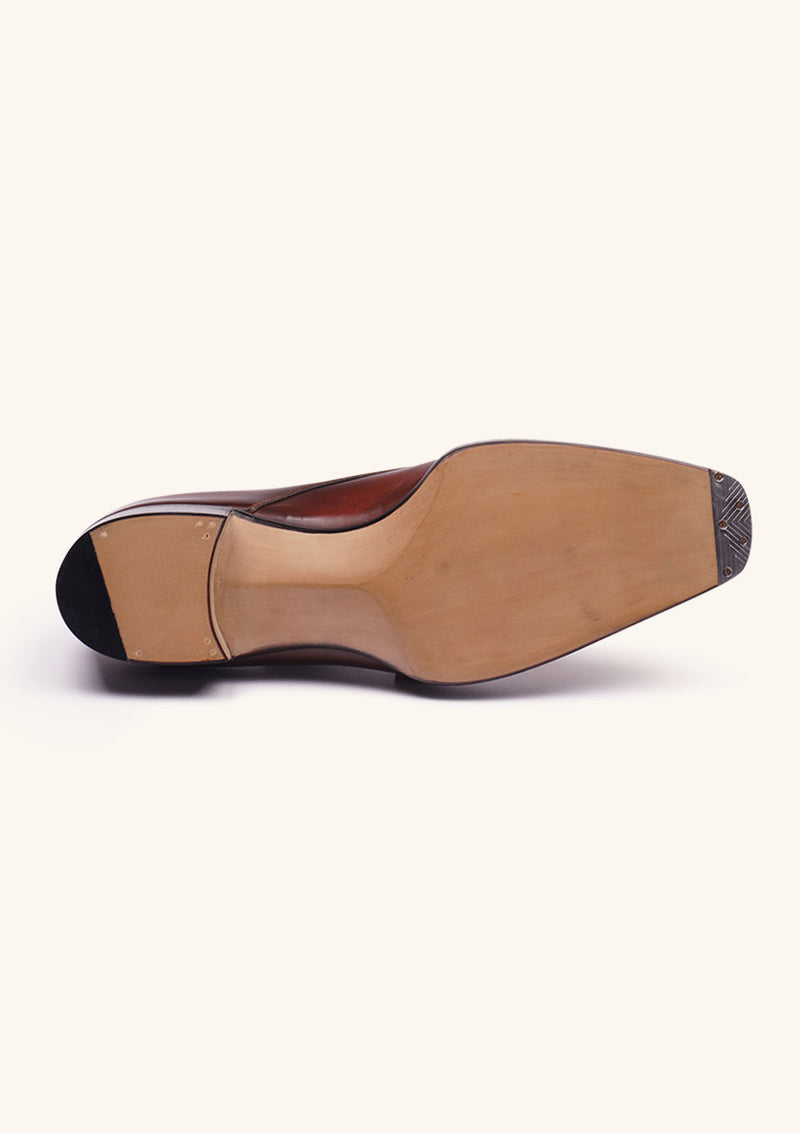 Brown Double Monk Strap Shoes