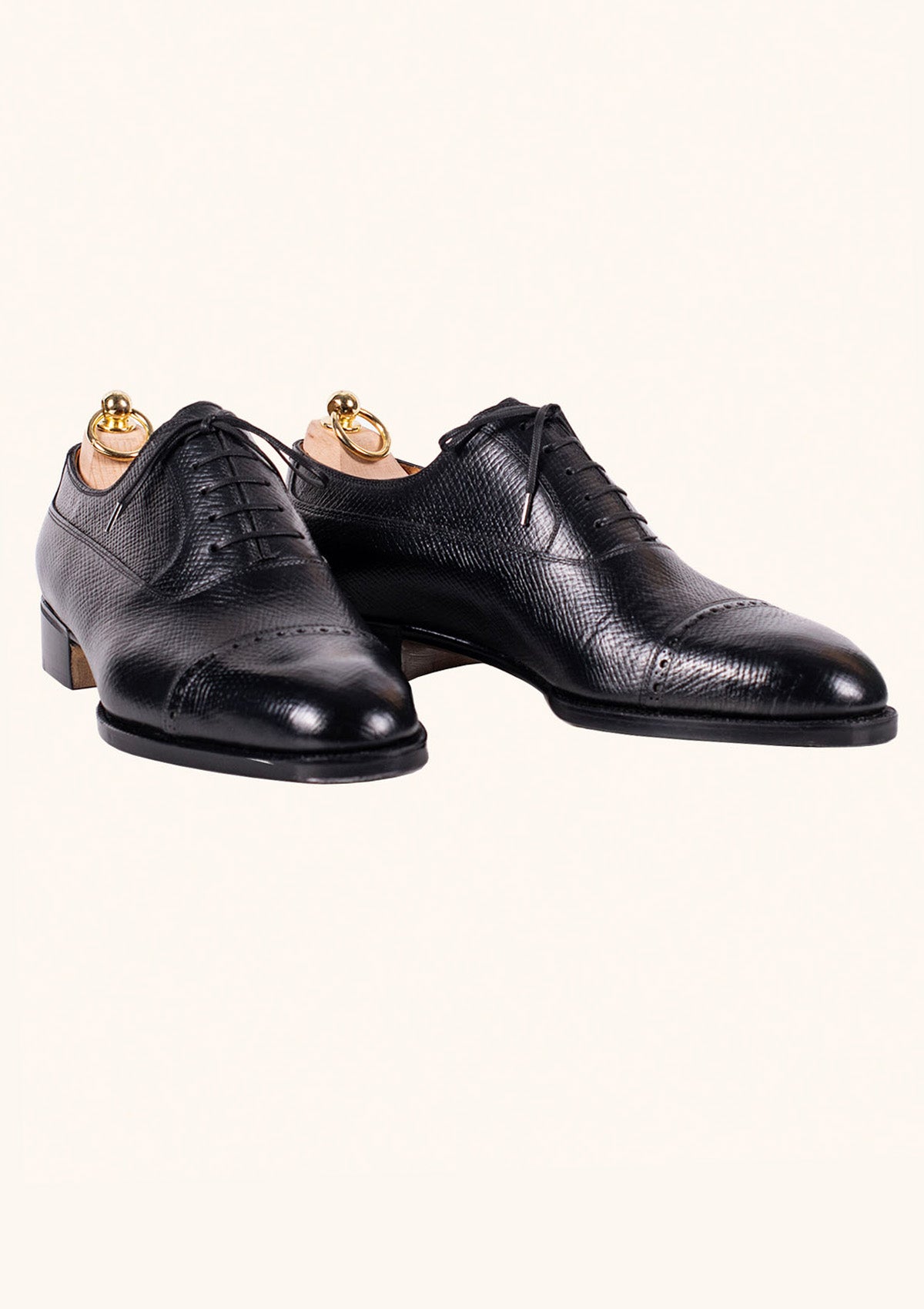 Black Oxford with Brogued Cap toe