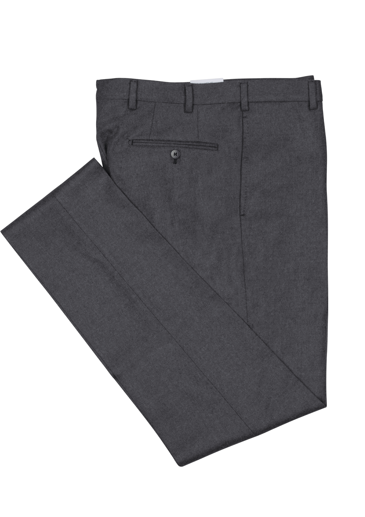 Grey Wool Flannel Trousers