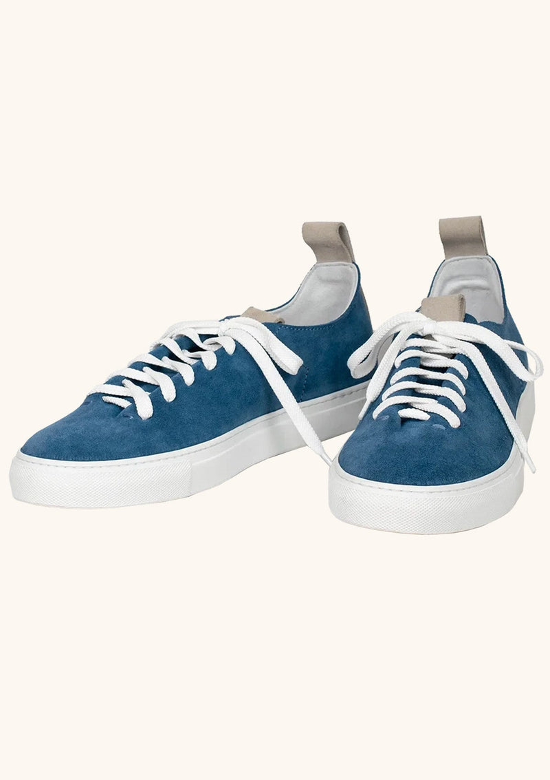 Marine Blue Suede Wholecut Sneakers