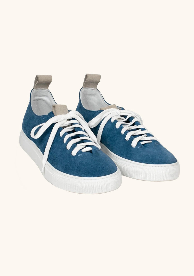 Marine Blue Suede Wholecut Sneakers