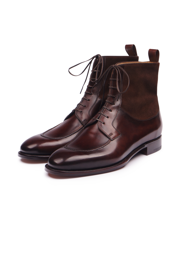 Brown derby boots