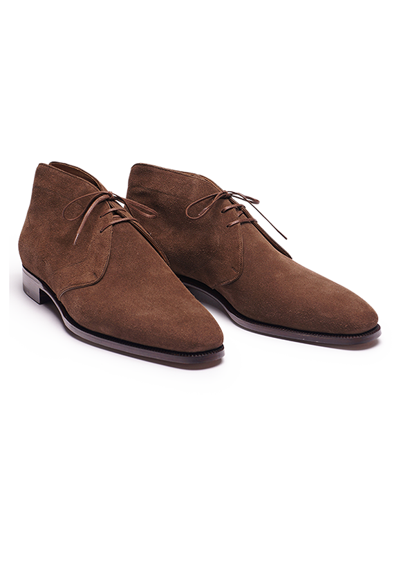 Brown Chukka Boots in French suede | Stefano Bemer