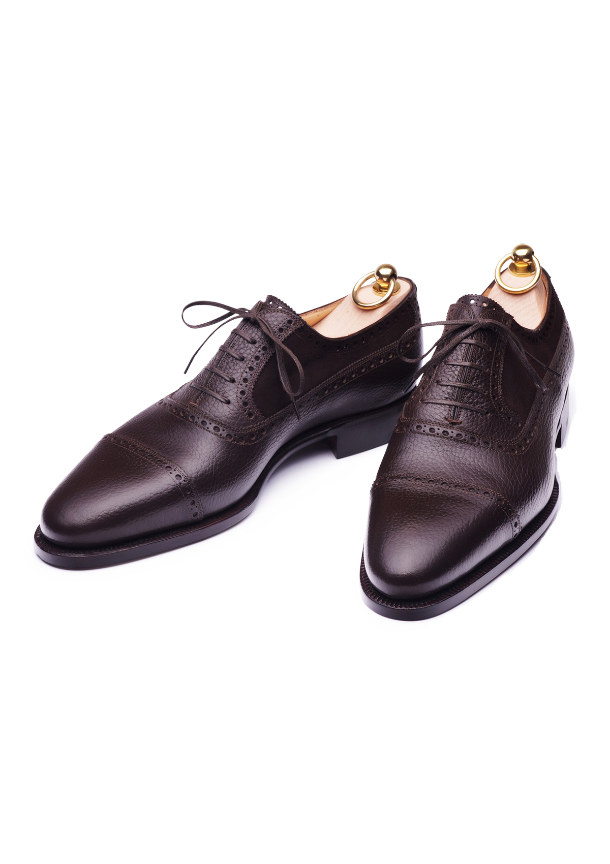 Dark Brown Balmoral Oxford Shoes