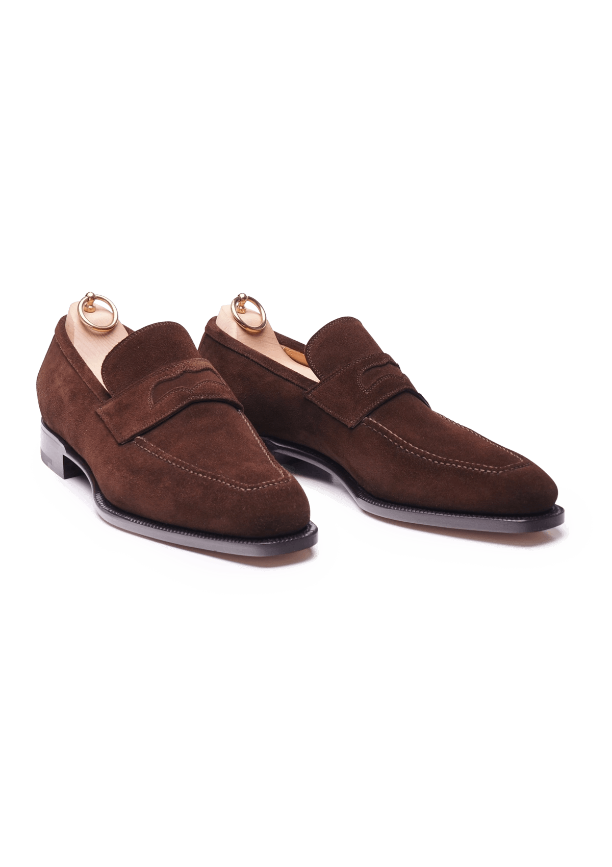 Brown Penny loafer French suede Stefano