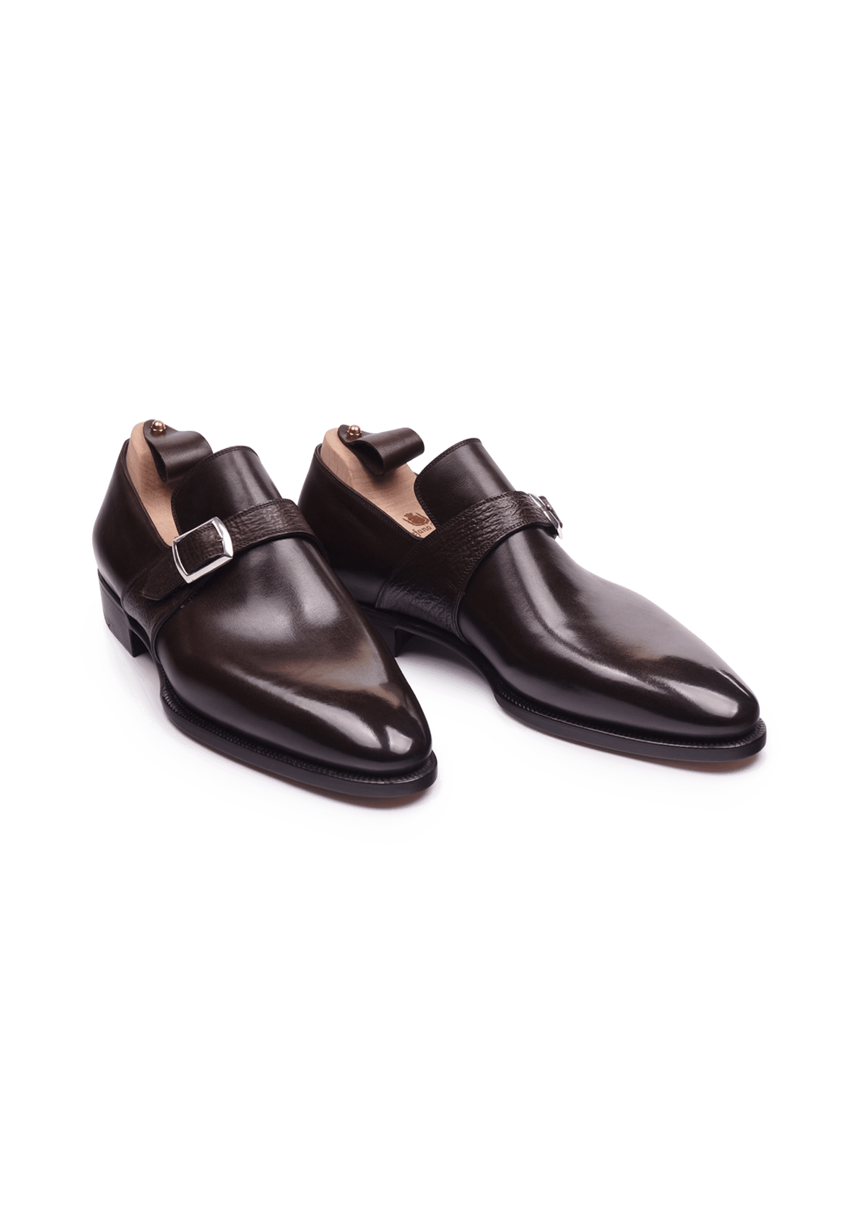 Dark Brown Single Monk Straps