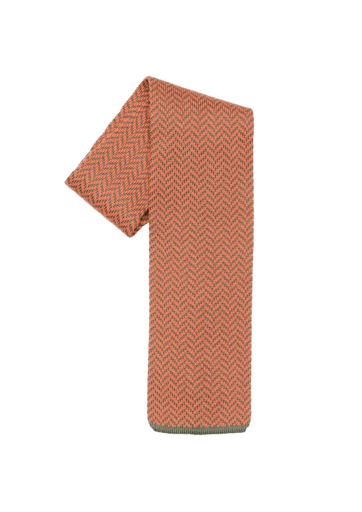 Orange Cotton Maglia Tie