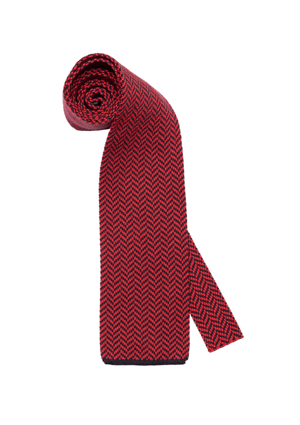 Ruby Red Cotton Maglia Tie