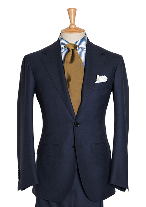 Men's Blue Wool Suit