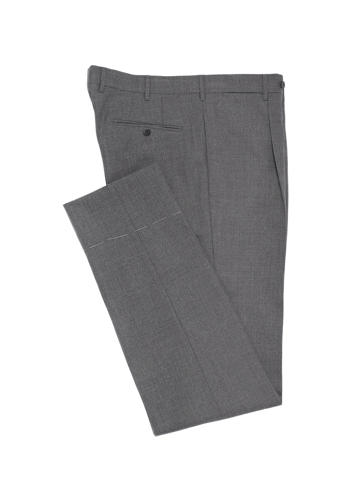 Grey Wool Crispaire Men's Trousers