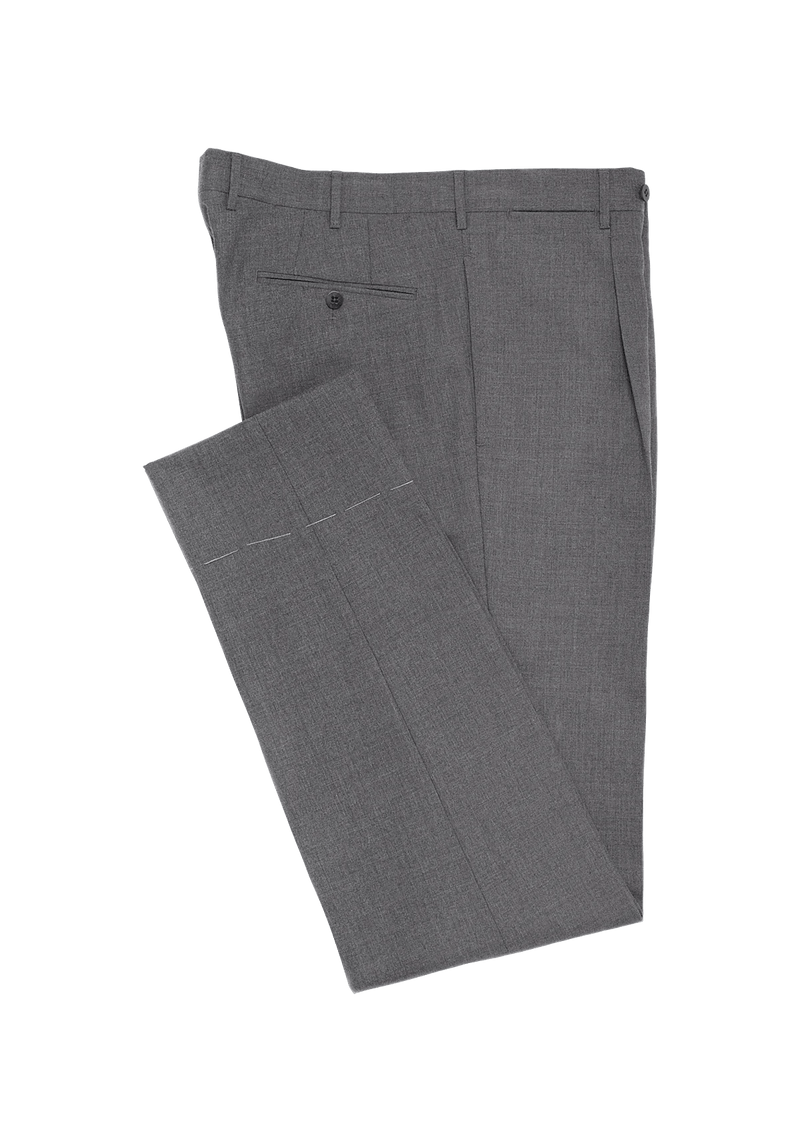Grey Wool Crispaire Men's Trousers