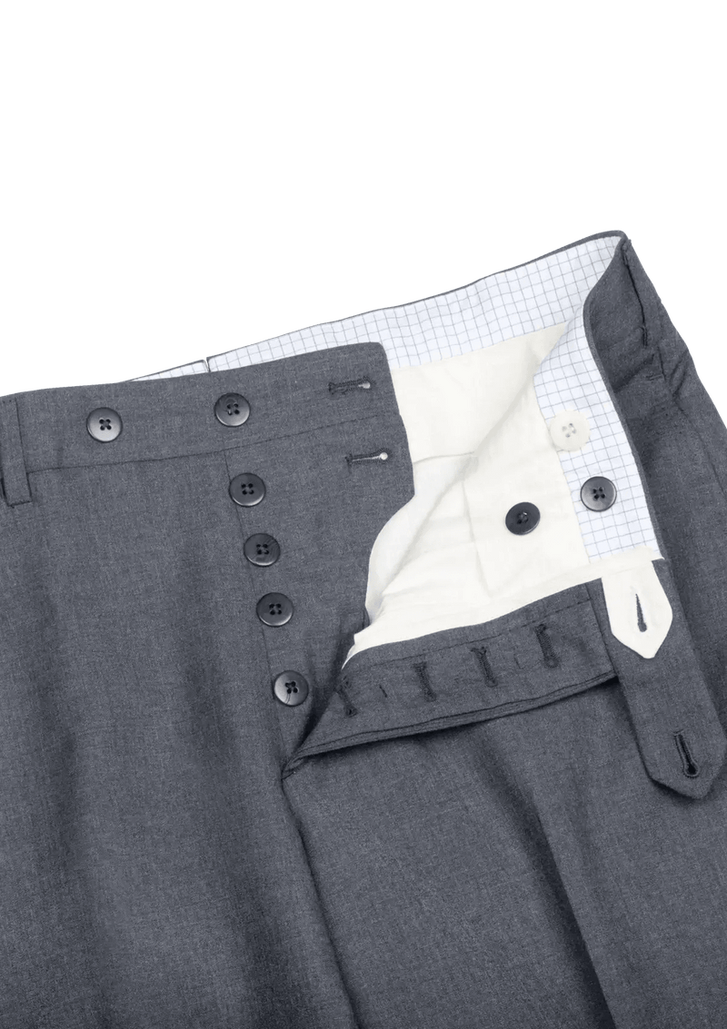 Grey Light Wool Men's Trousers