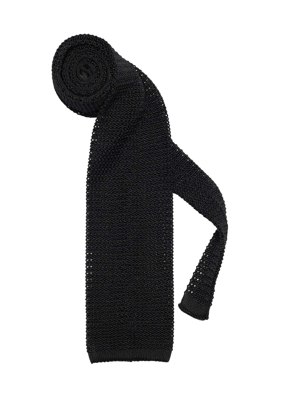 Black Silk Maglia Tie