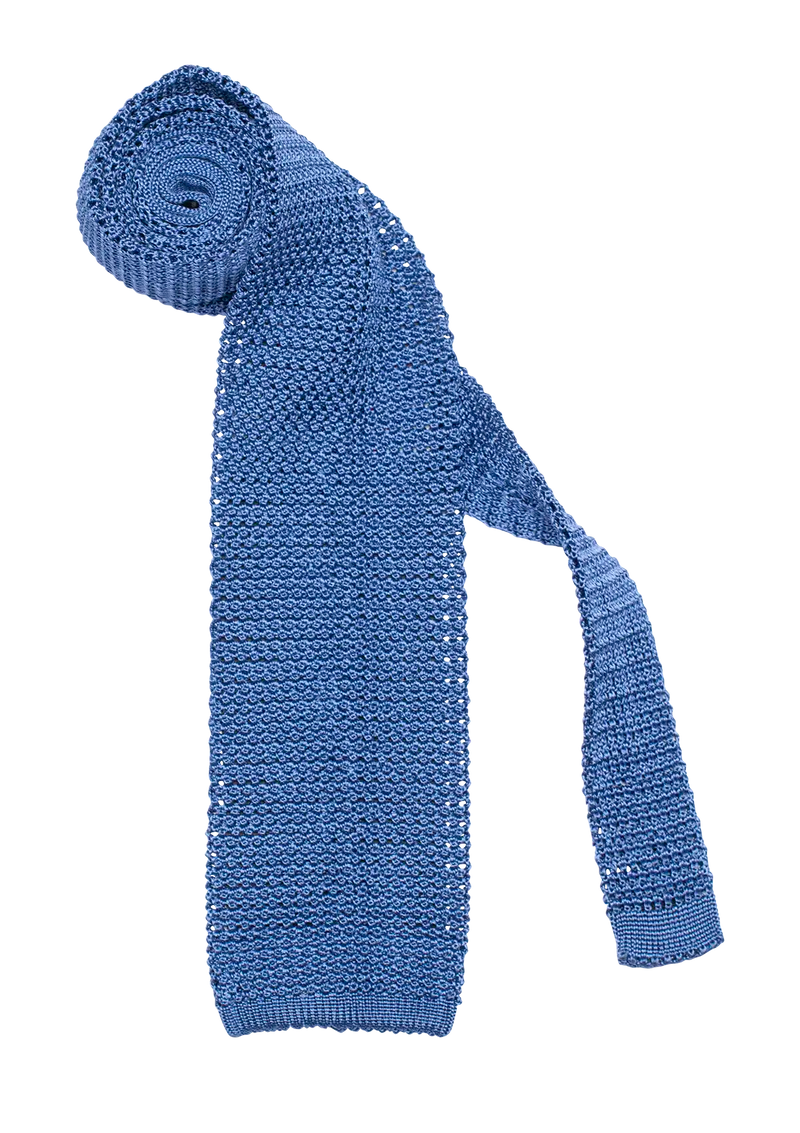 Azure Silk Maglia Tie