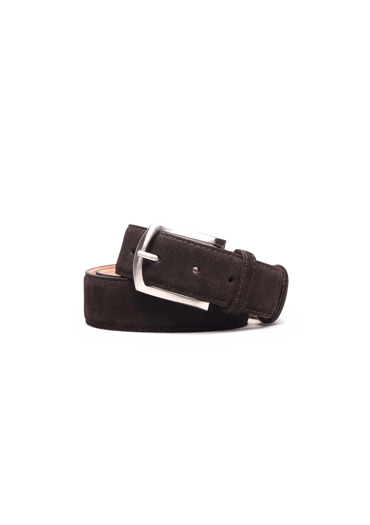 Dark Brown Suede Belt