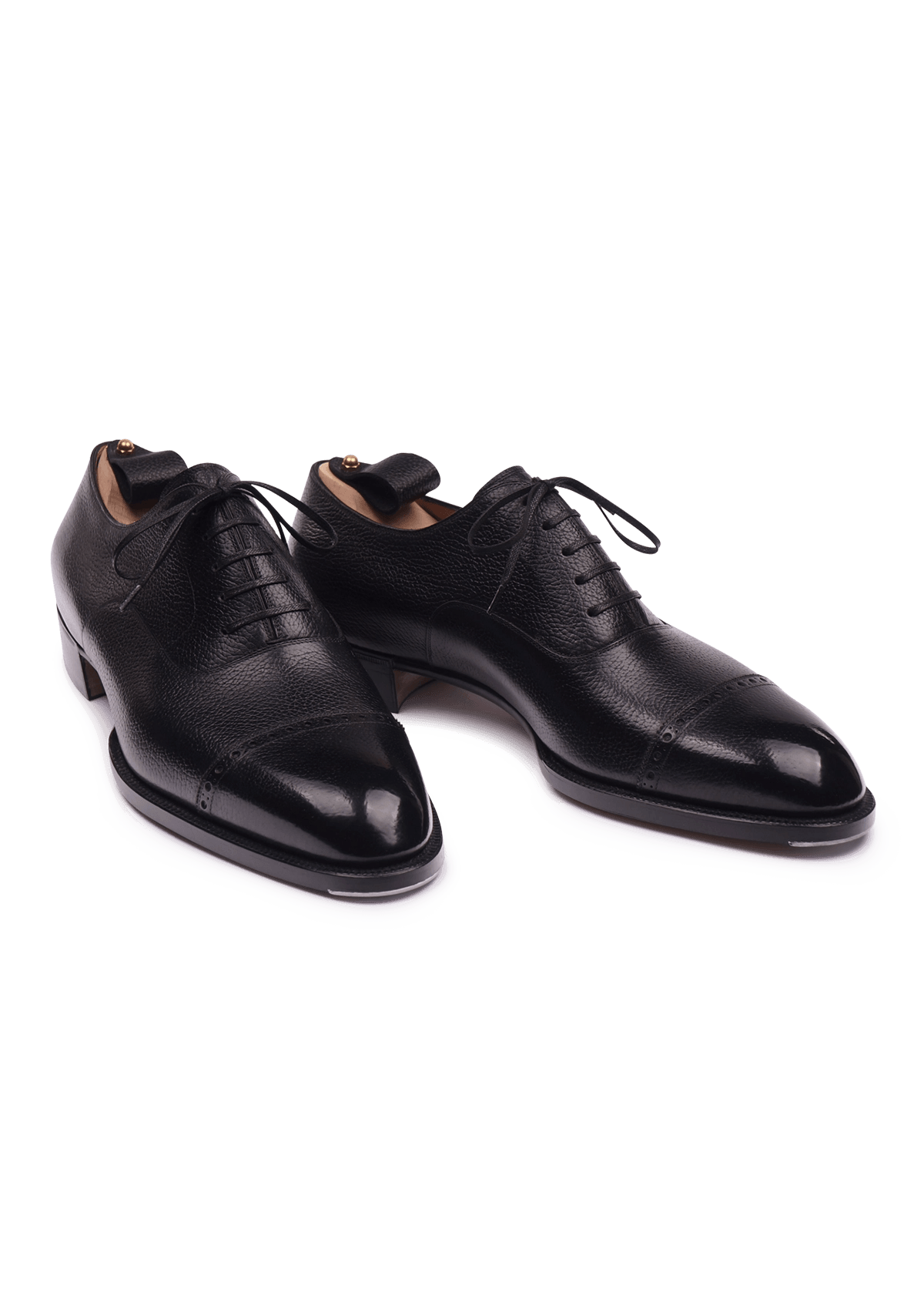 Black Cap Toe Oxfords