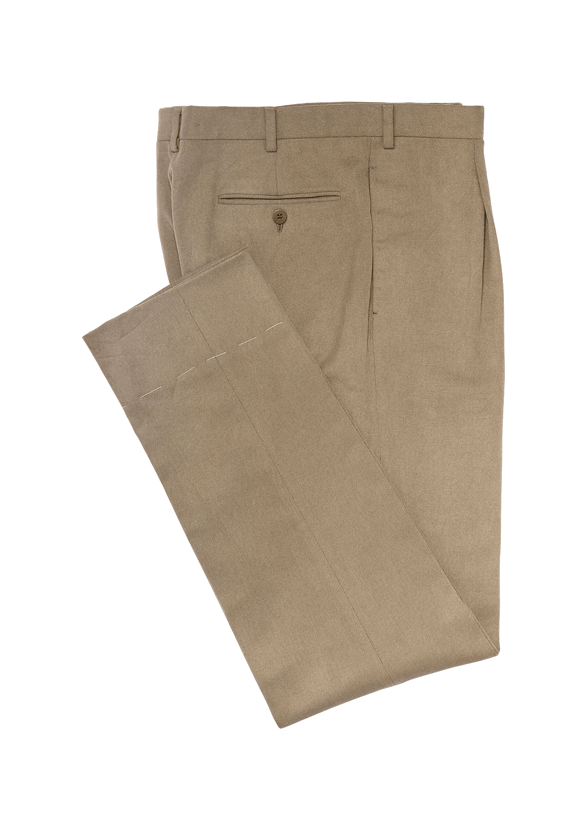 Beige Fustagno Men's Cotton Trousers