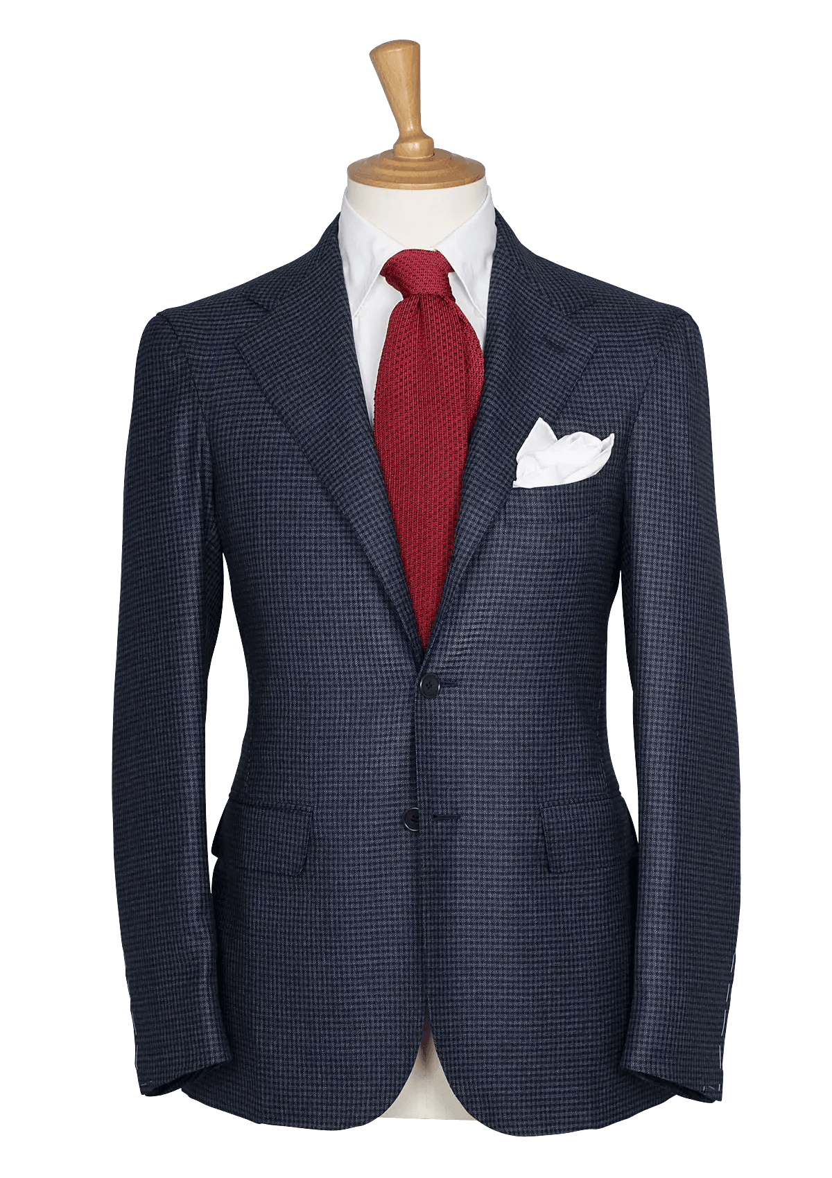 Blue Men's Houndstooth Blazer