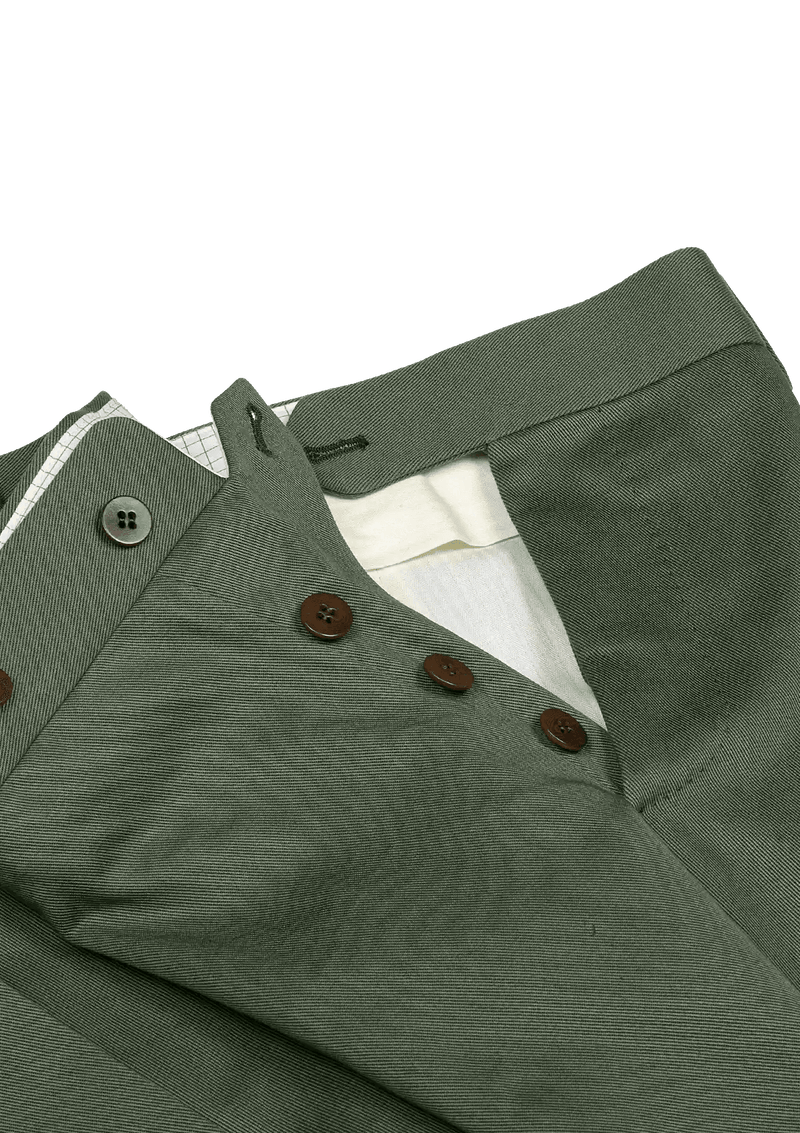 Green Cotton Men's suit