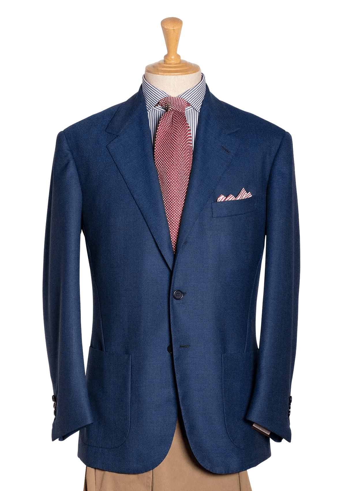Medium Blue Hopsack Blazer