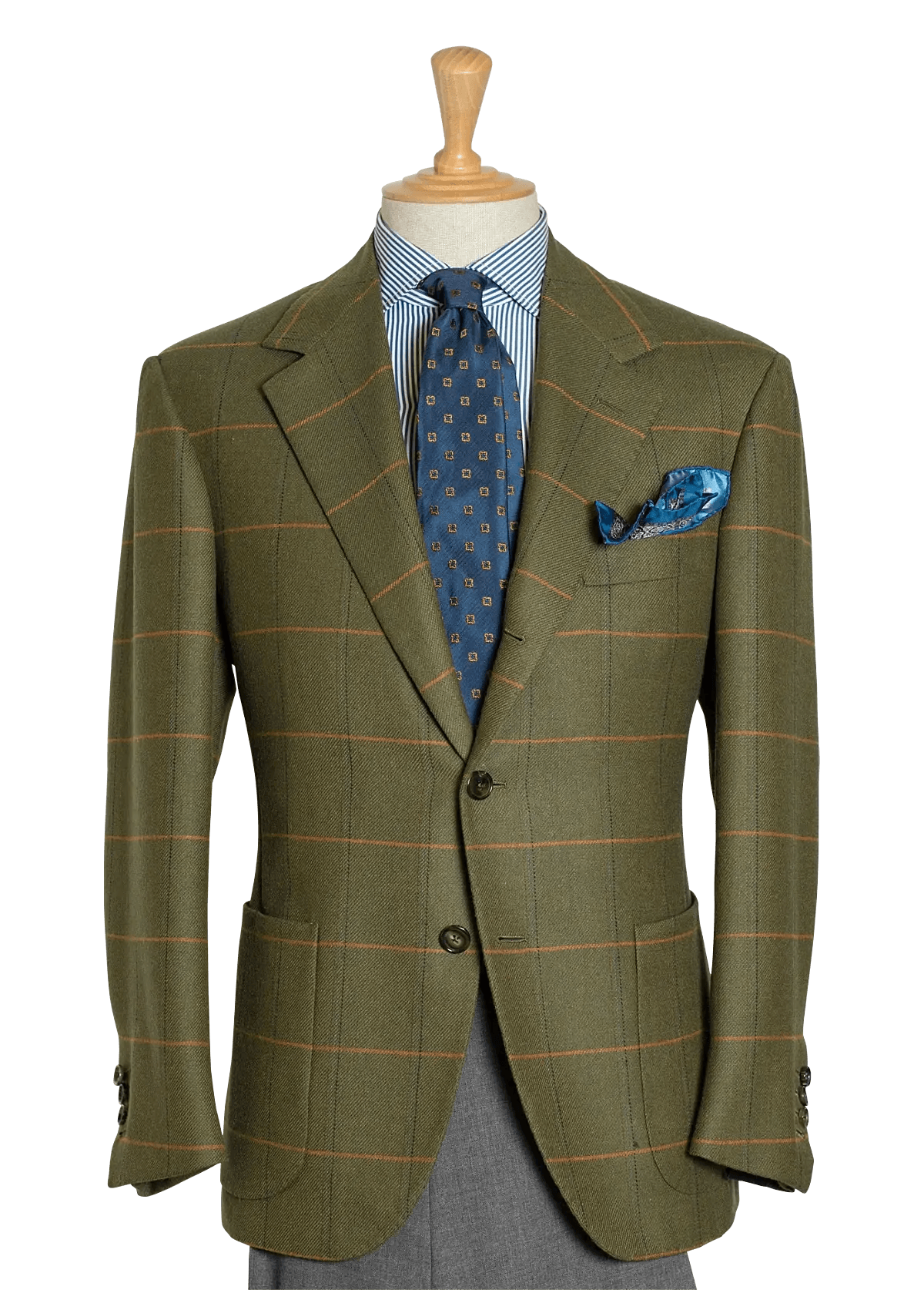 Men's Green Tweed Sport Coat