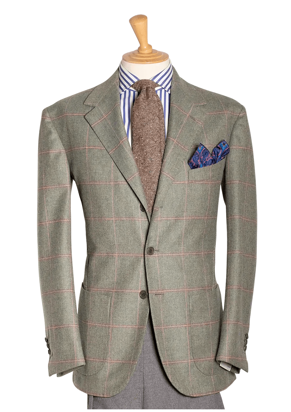 Brown Oxfords and Blue English Tweed Jacket and Italian Wool Coat – Stefano  Bemer