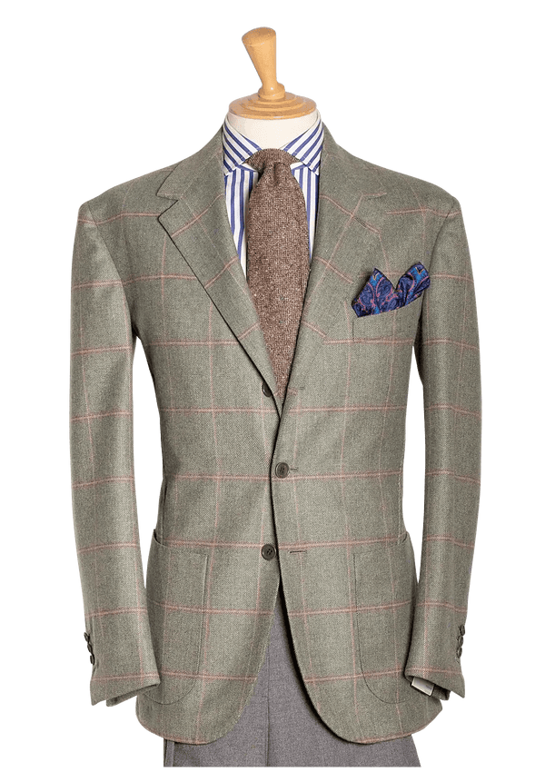 Men's Tweed Single-breasted Jacket