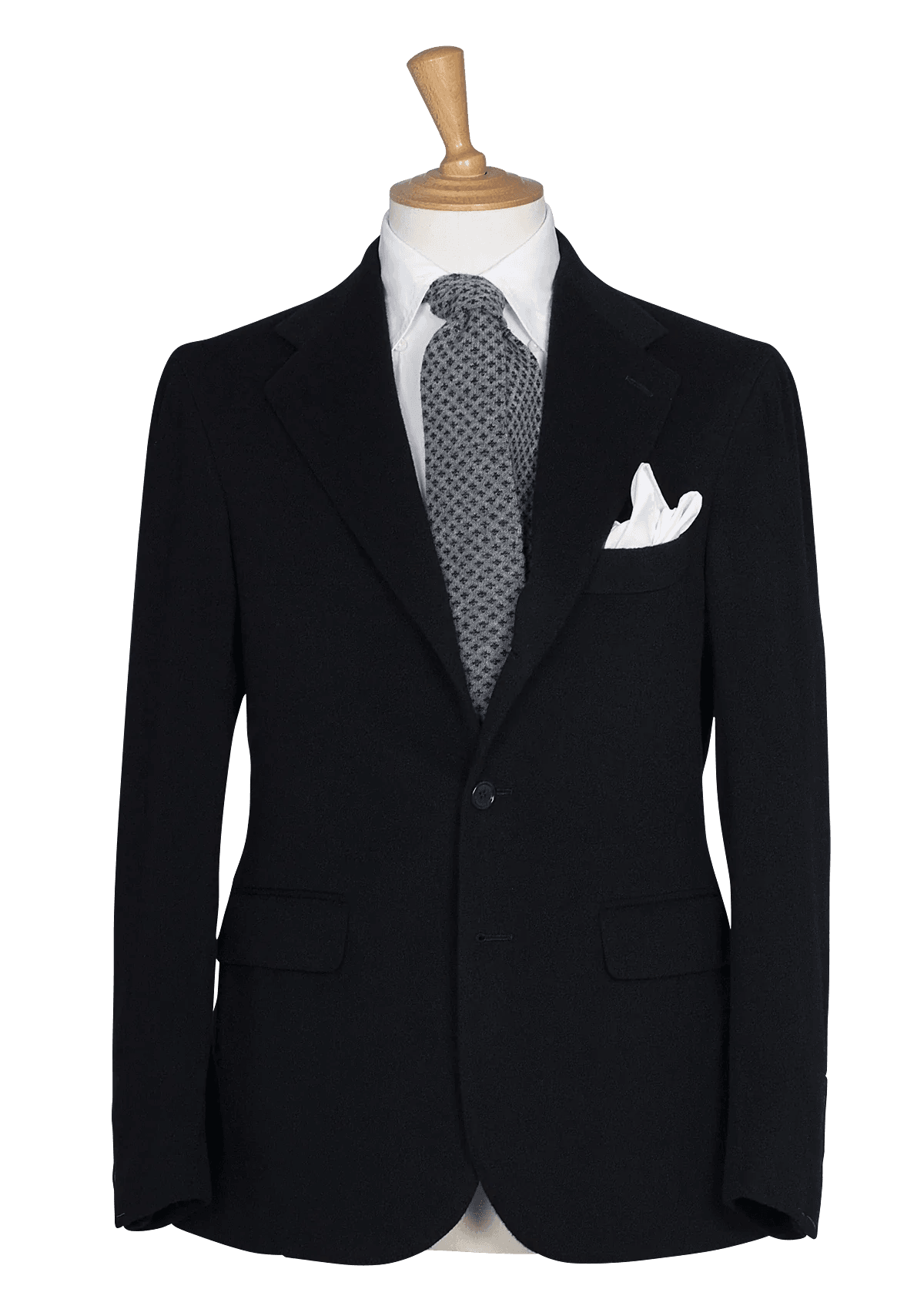 Midnight Blue Unstructured Cashmere Jacket