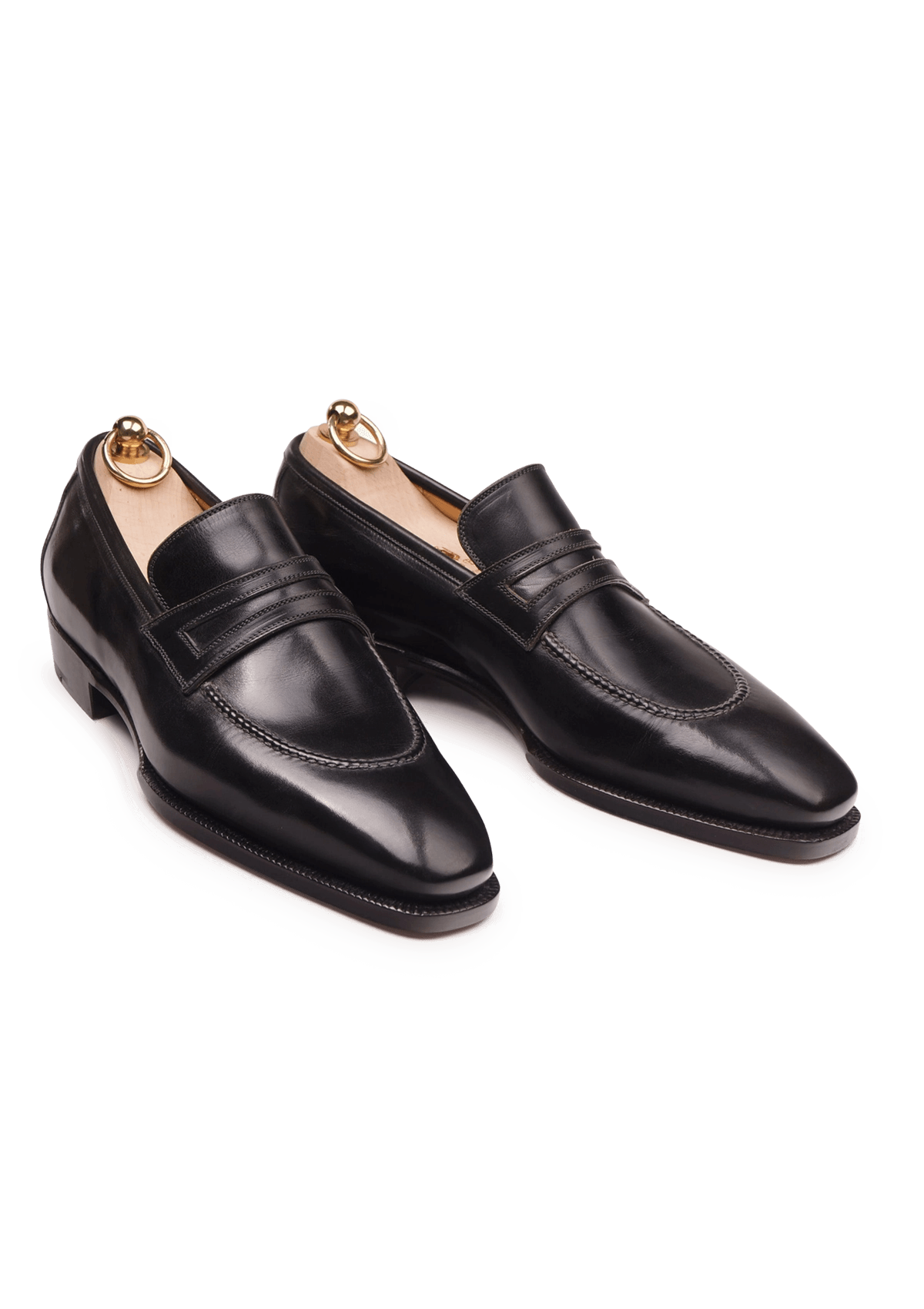 Midnight Green Penny Loafer in Italian Museum Calf | Stefano Bemer