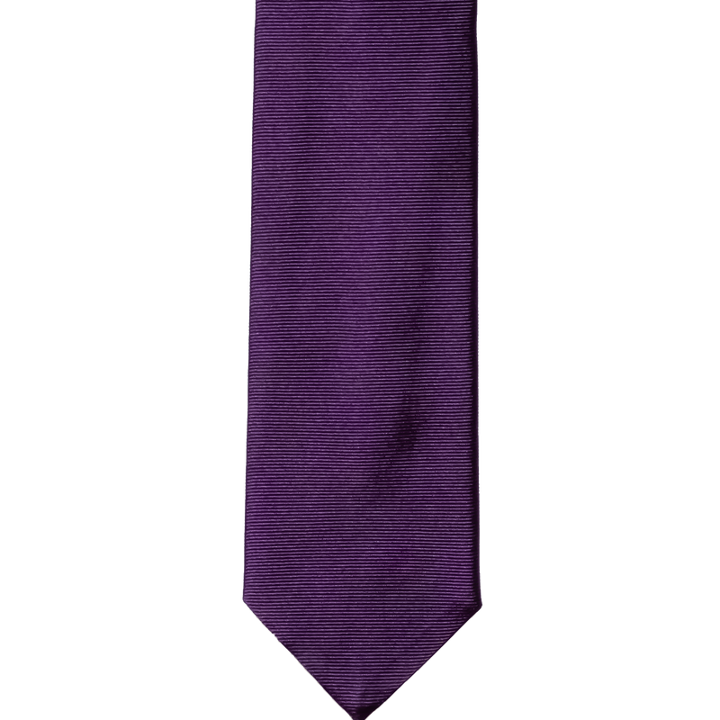 Three-fold solid-colour silk tie