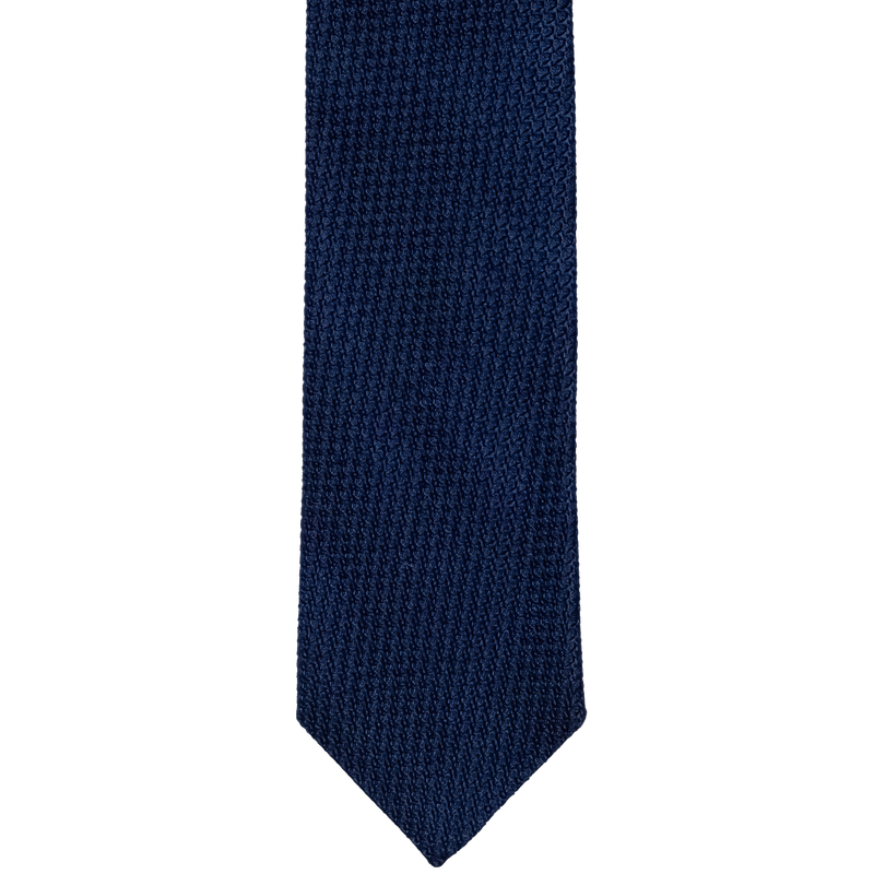 Three-fold solid-colour silk tie