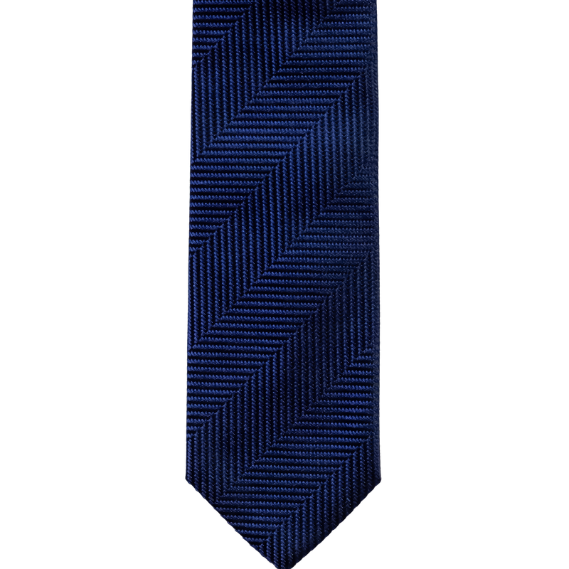 Three-fold solid-colour silk tie