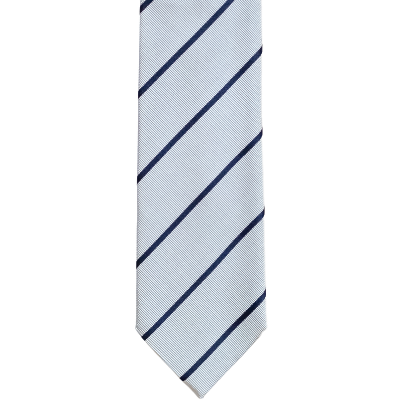 Three-fold regimental silk tie