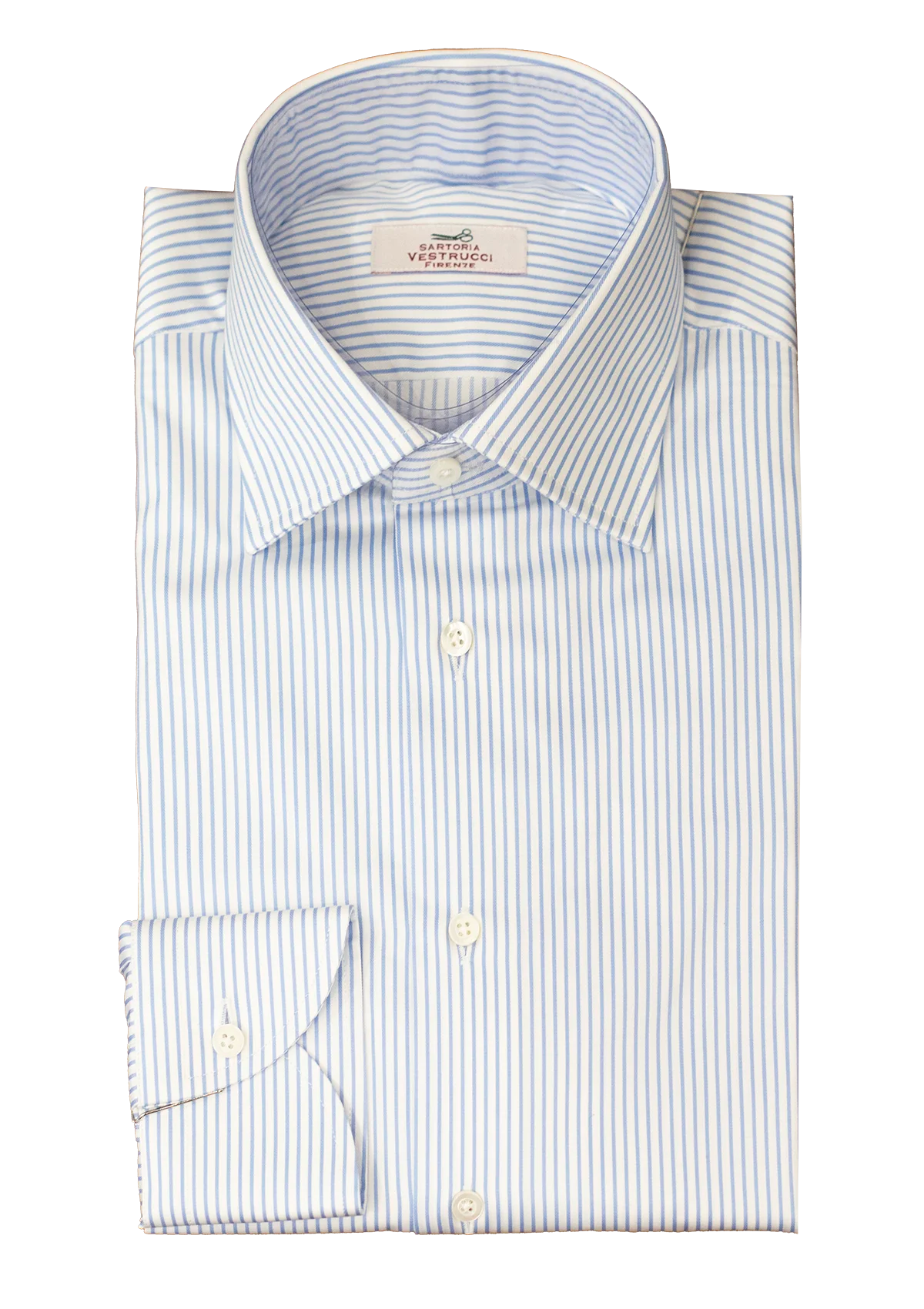 Blue Stripe French Collar Shirt