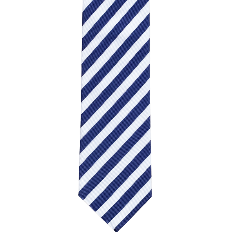 Three-fold regimental silk tie