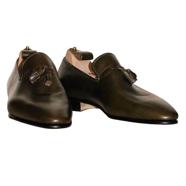CHROME クローム A27 ローファー LOAFER BLACK SUEDE メンズ